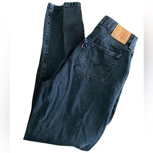 501 81’ Levi’s Premium Jeans Black Pin Stripe Button Fly Classic Big E